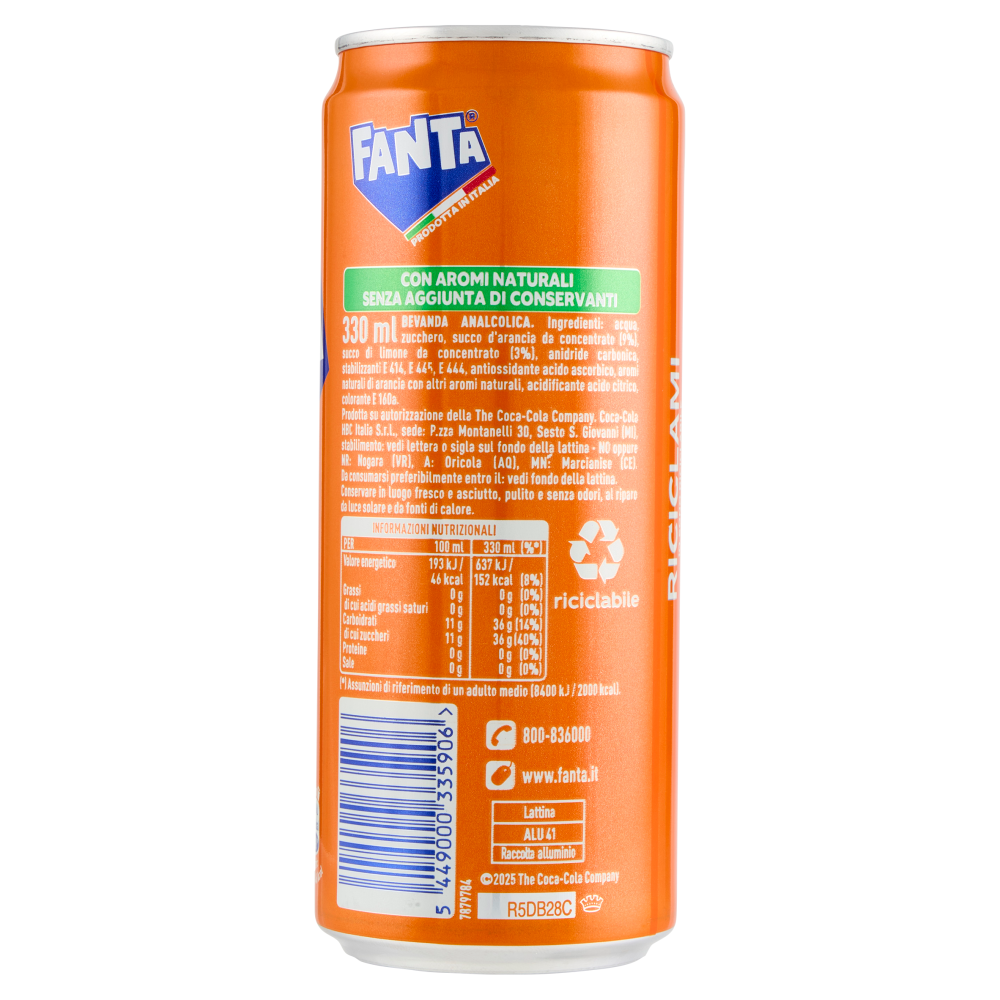 Fanta Orange Sleek 33 cl