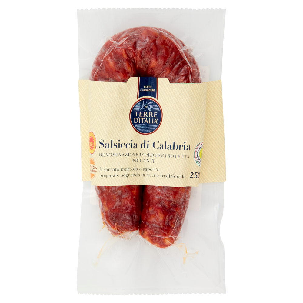 Terre d'Italia Salsiccia di Calabria DOP 250 g