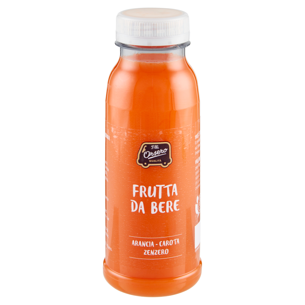 F.lli Orsero Frutta da Bere Arancia - Carota Zenzero 250 ml