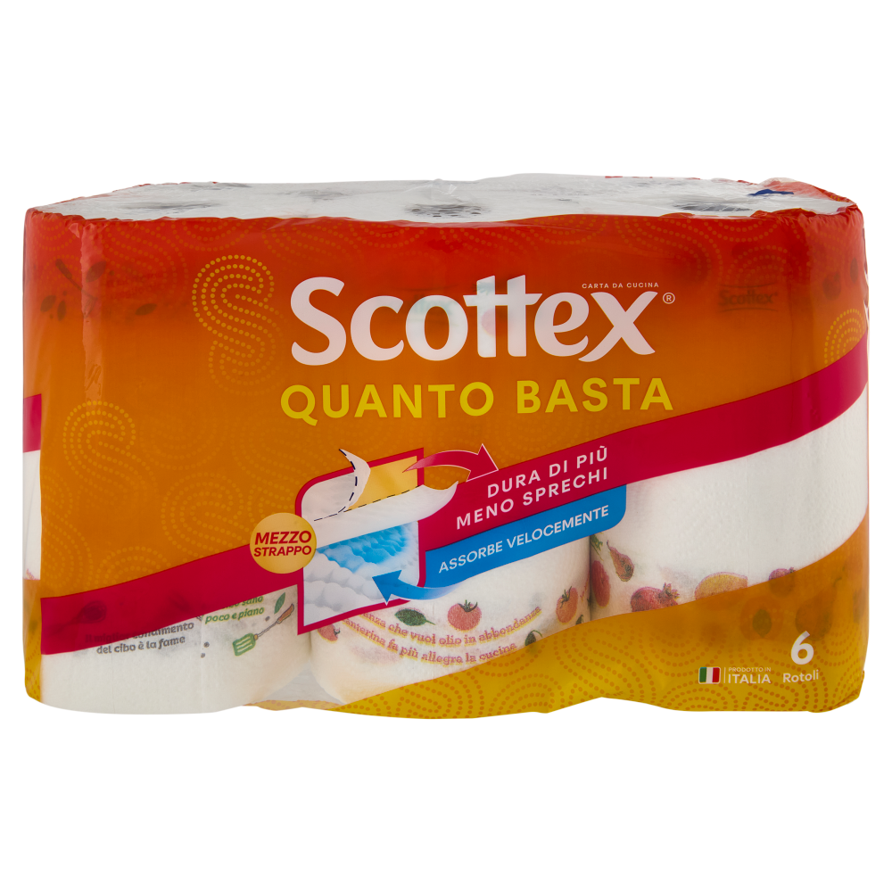 Scottex Quanto Basta Carta da Cucina 6 pz