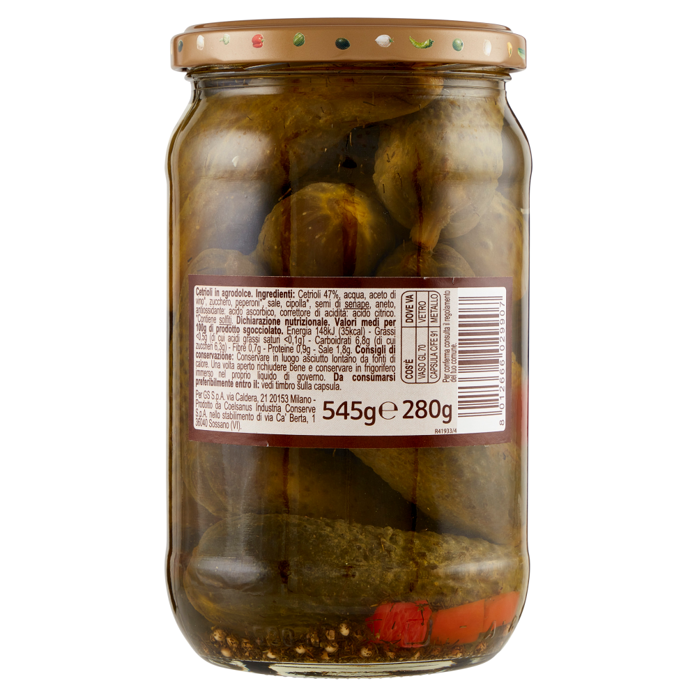 Carrefour Extra Cetrioli 545 g