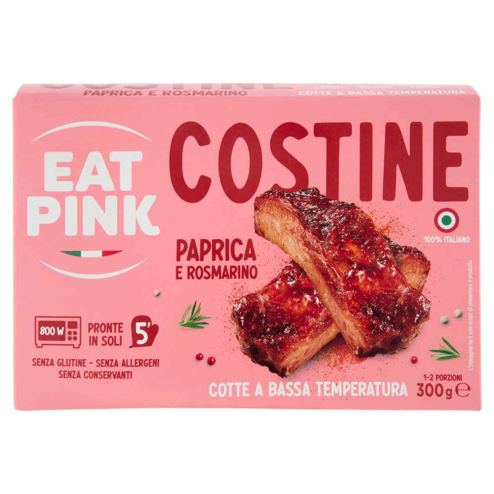 Eat Pink Costine Paprica e Rosmarino 300 g