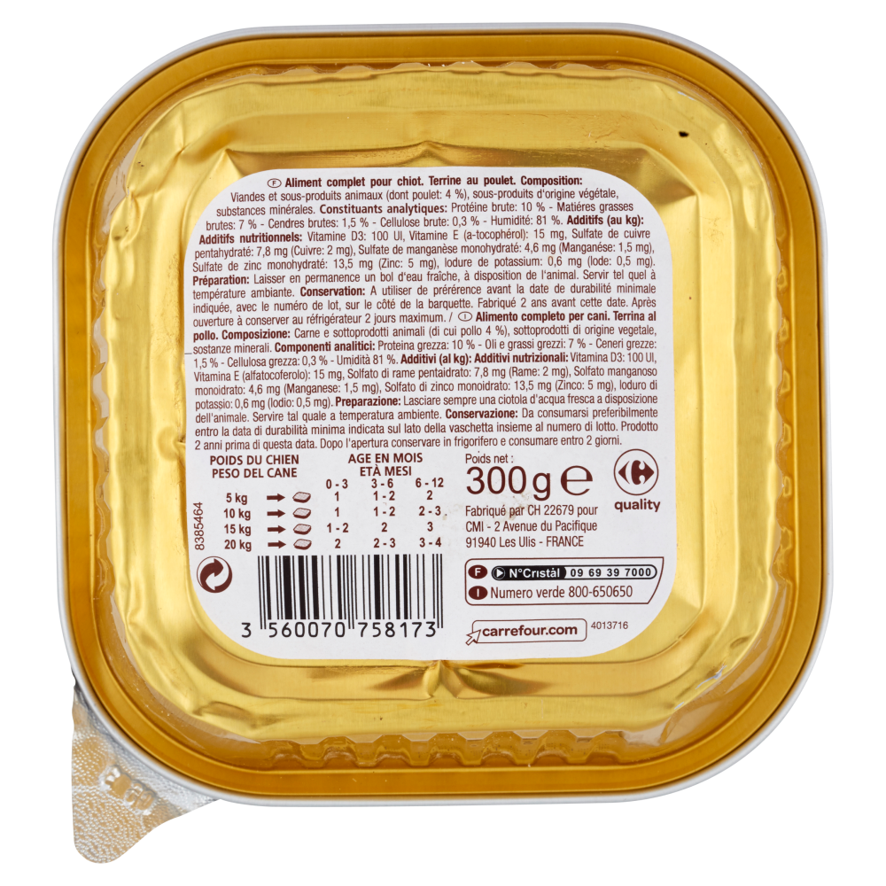 Carrefour Junior Terrine al pollo 300 g