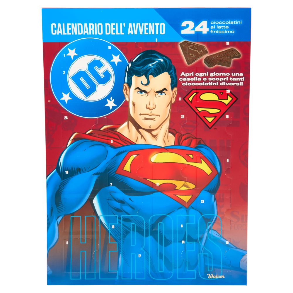 Walcor Calendario dell'Avvento DC Heroes Superman 200 g