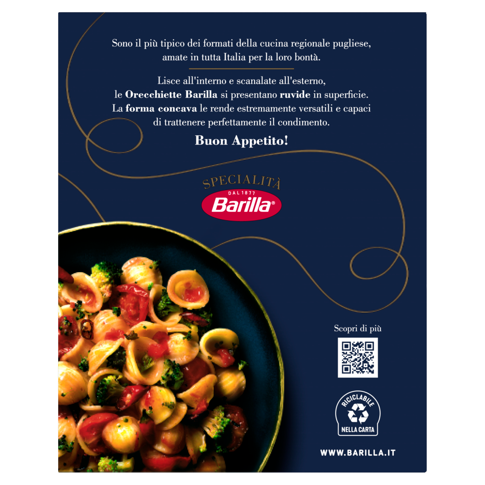 Barilla Pasta Specialit&agrave; Orecchiette 500g