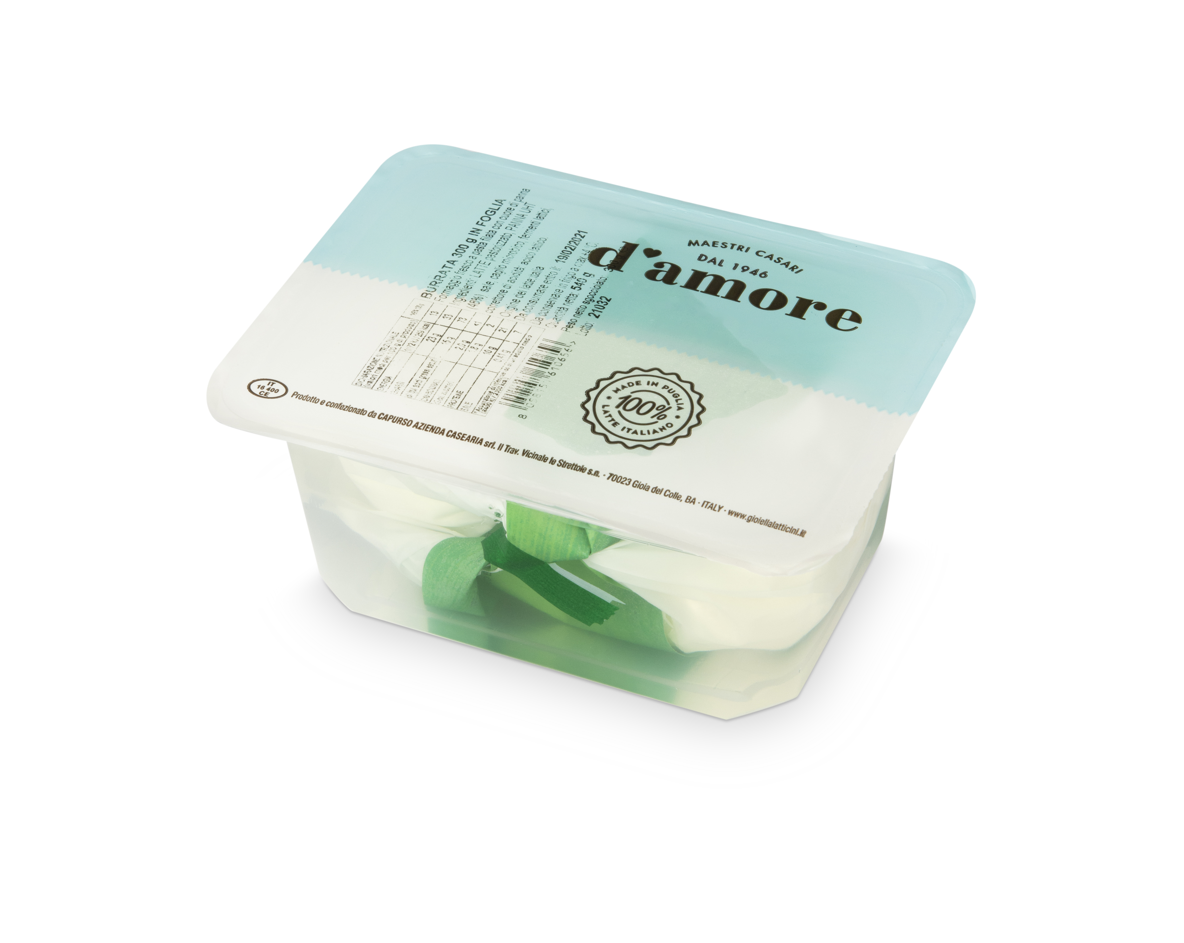 Burrata in foglia 330 g