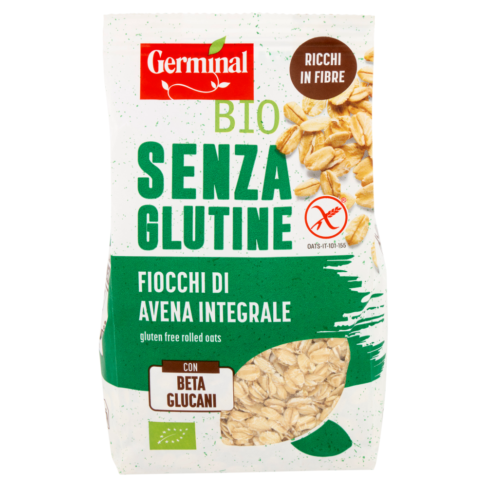 Germinal Bio Senza Glutine Fiocchi di Avena Integrale 300 g