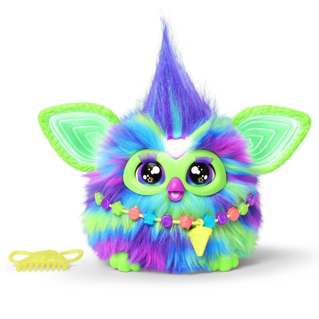 Furby Aurora Furborealis, si illumina al buio, giocattolo di peluche interattivo
