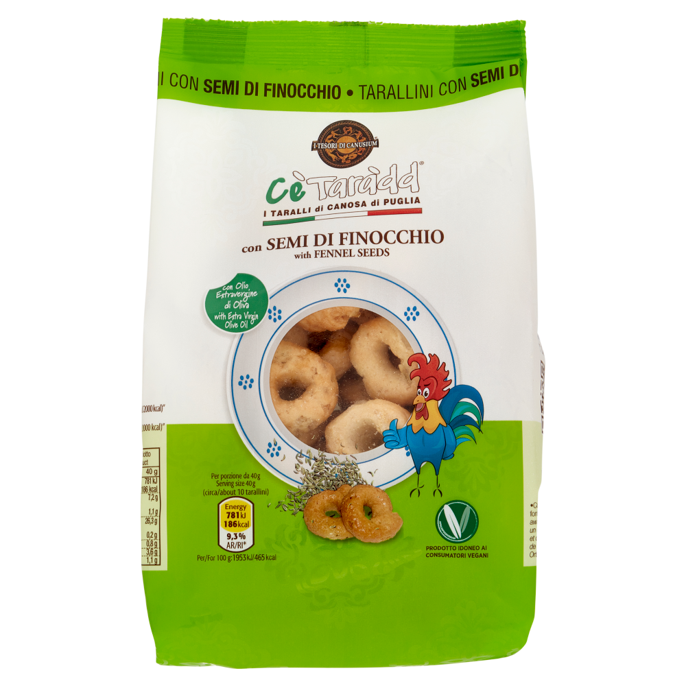 Cè Taràdd i Taralli di Canosa di Puglia con Semi di Finocchio 225 g
