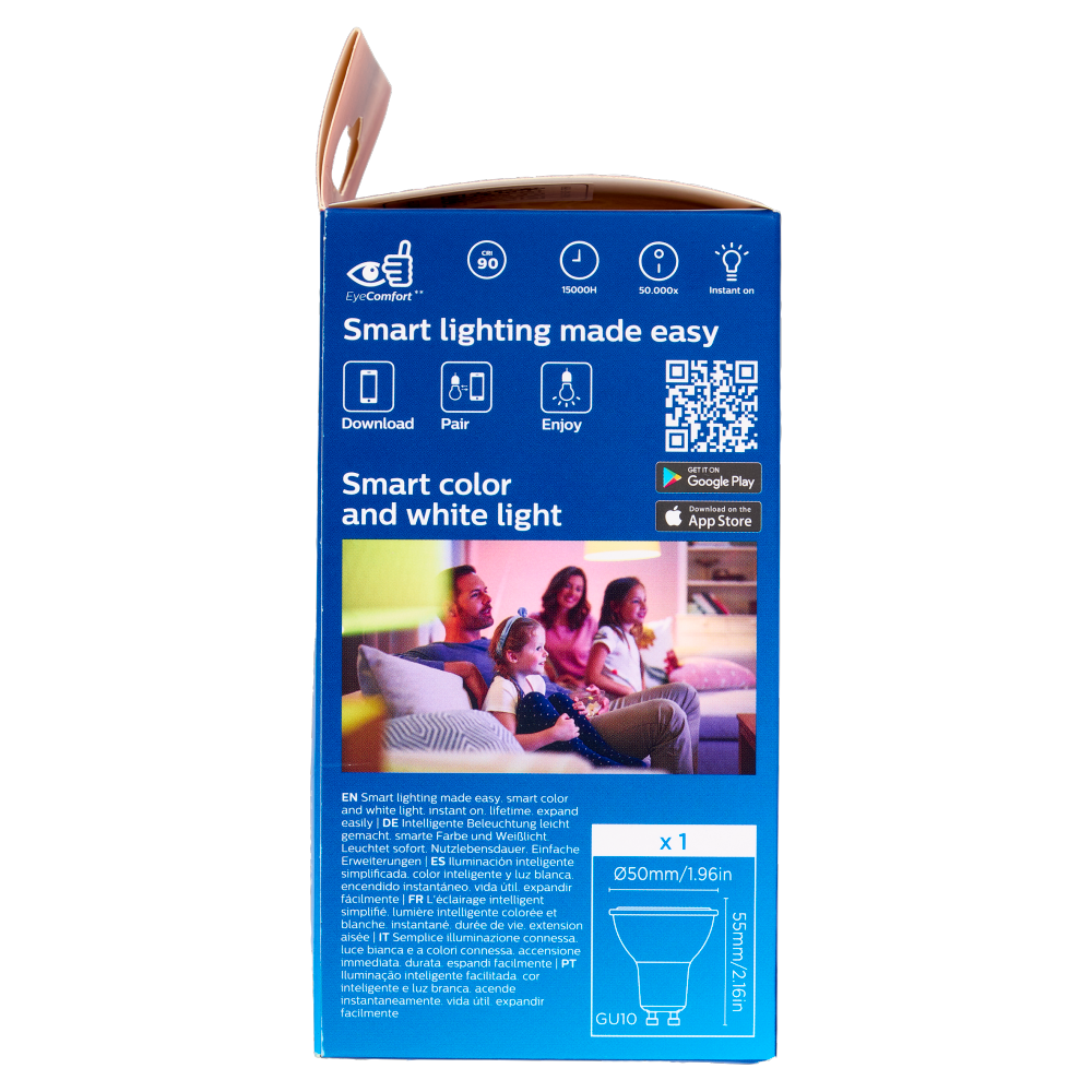 Philips Smart COLOR Faretto 50W GU10