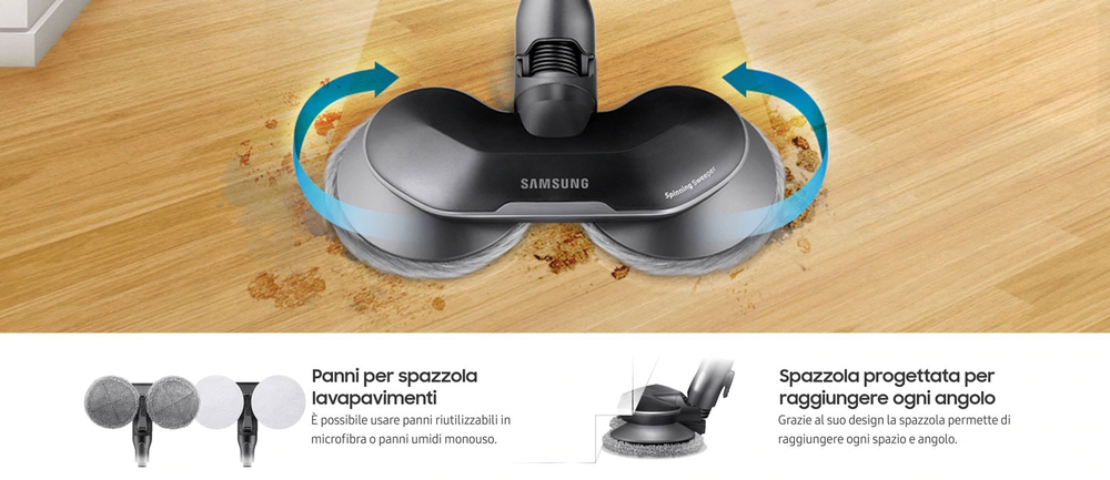 Samsung Aspirapolvere senza filo Jet&trade; 90 multi 200aW VS20R9044T2