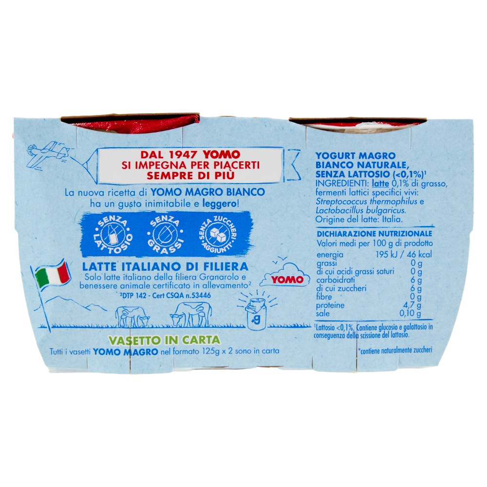Yomo Zero Grassi Bianco 2 x 125 g