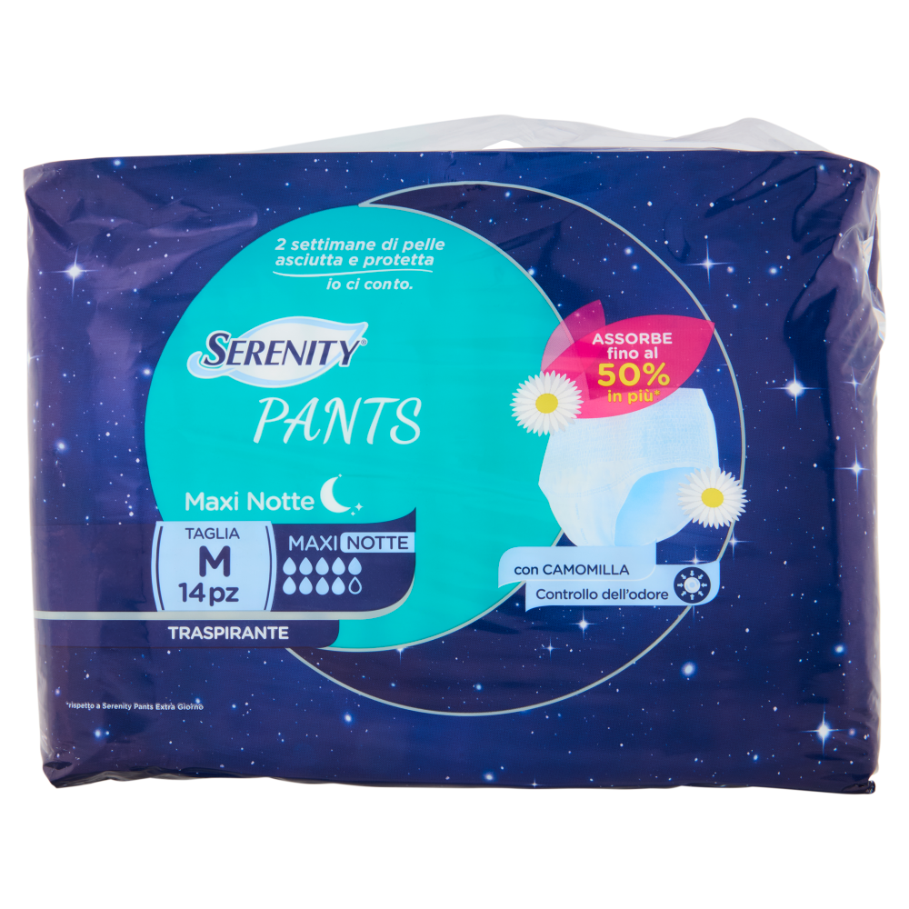 Serenity Pants Maxi Notte Traspirante Taglia M 14 pz