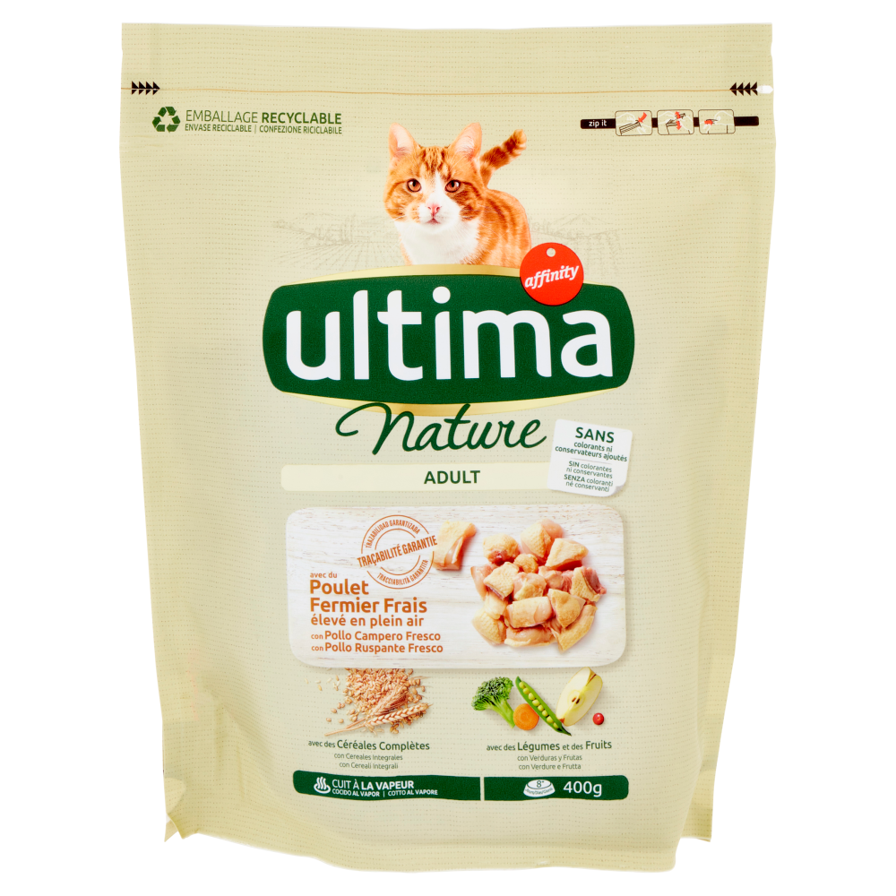 ultima Cat Nature Adult con Pollo Ruspante Fresco 400 g