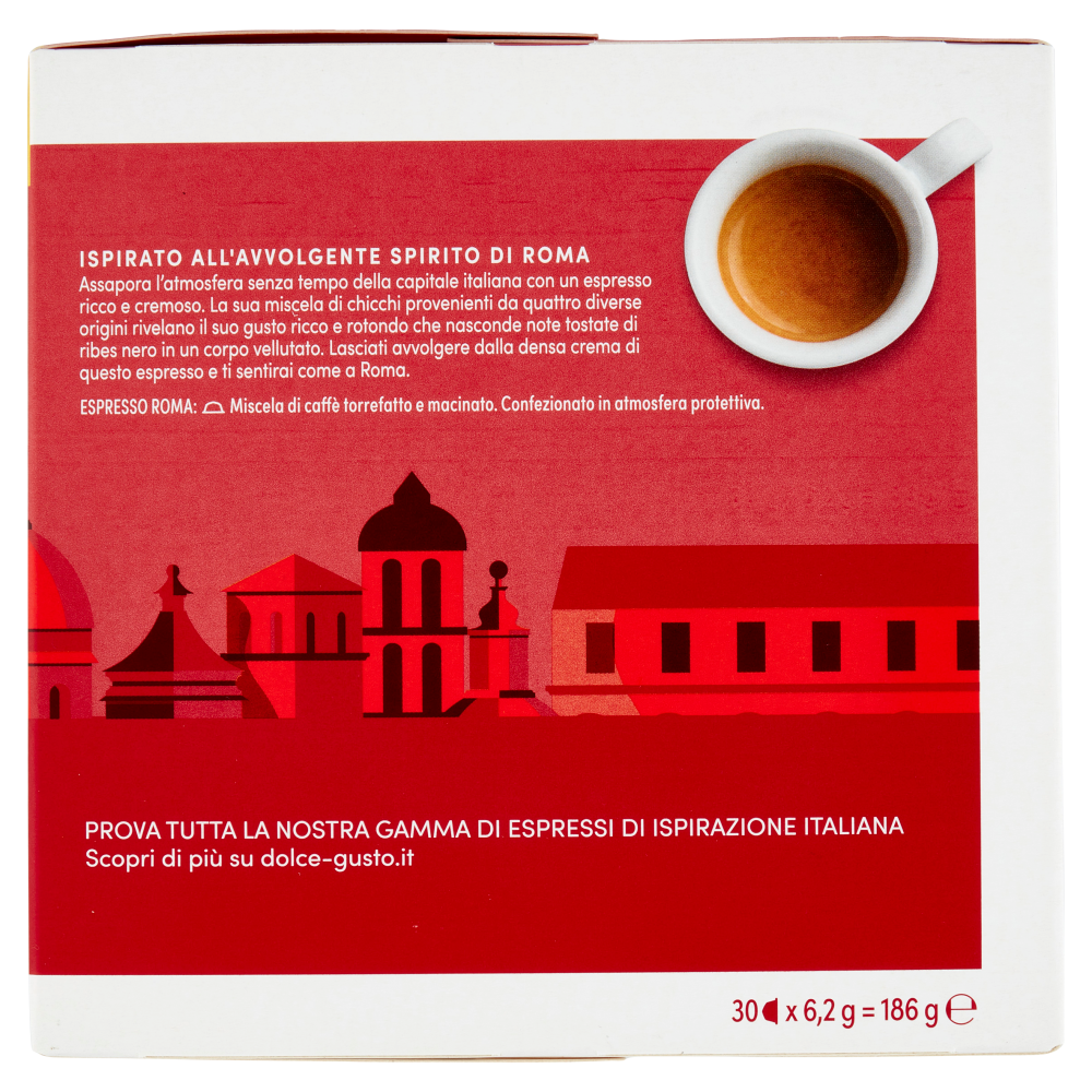 NESCAF&Eacute; DOLCE GUSTO Espresso Roma Caff&egrave; 30 Capsule 186 g