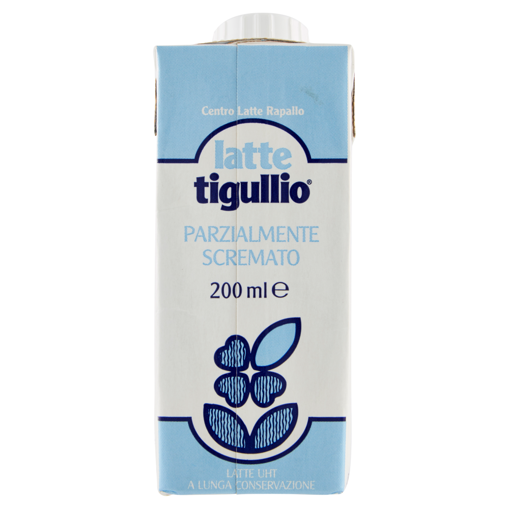 latte tigullio Latte UHT a Lunga Conservazione Parzialmente Scremato 200 ml