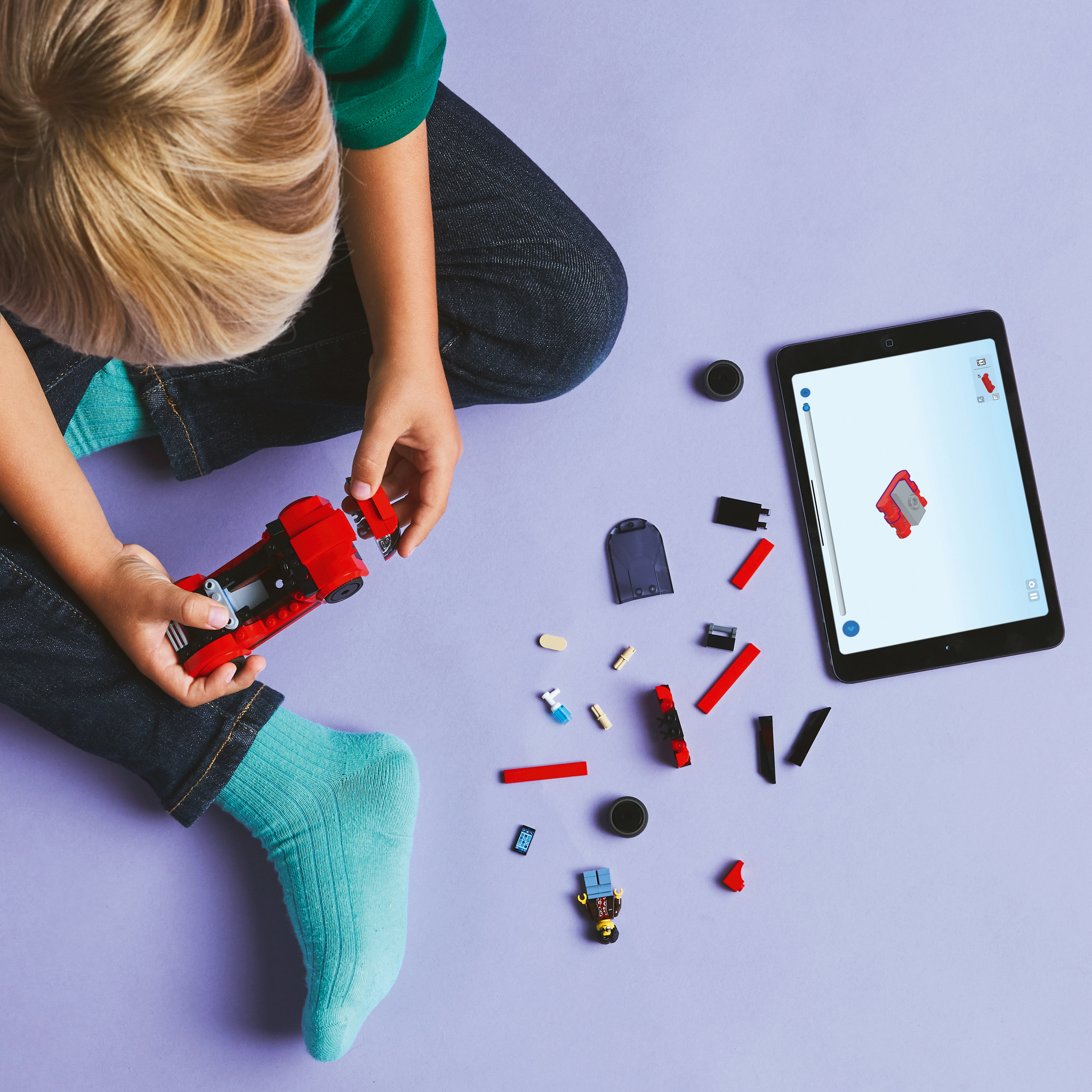 LEGO City 60448 Auto Sportiva Rossa - Macchina Giocattolo, Giochi Educativi per Bambini 5+, Regalo con Minifigure e Accessori