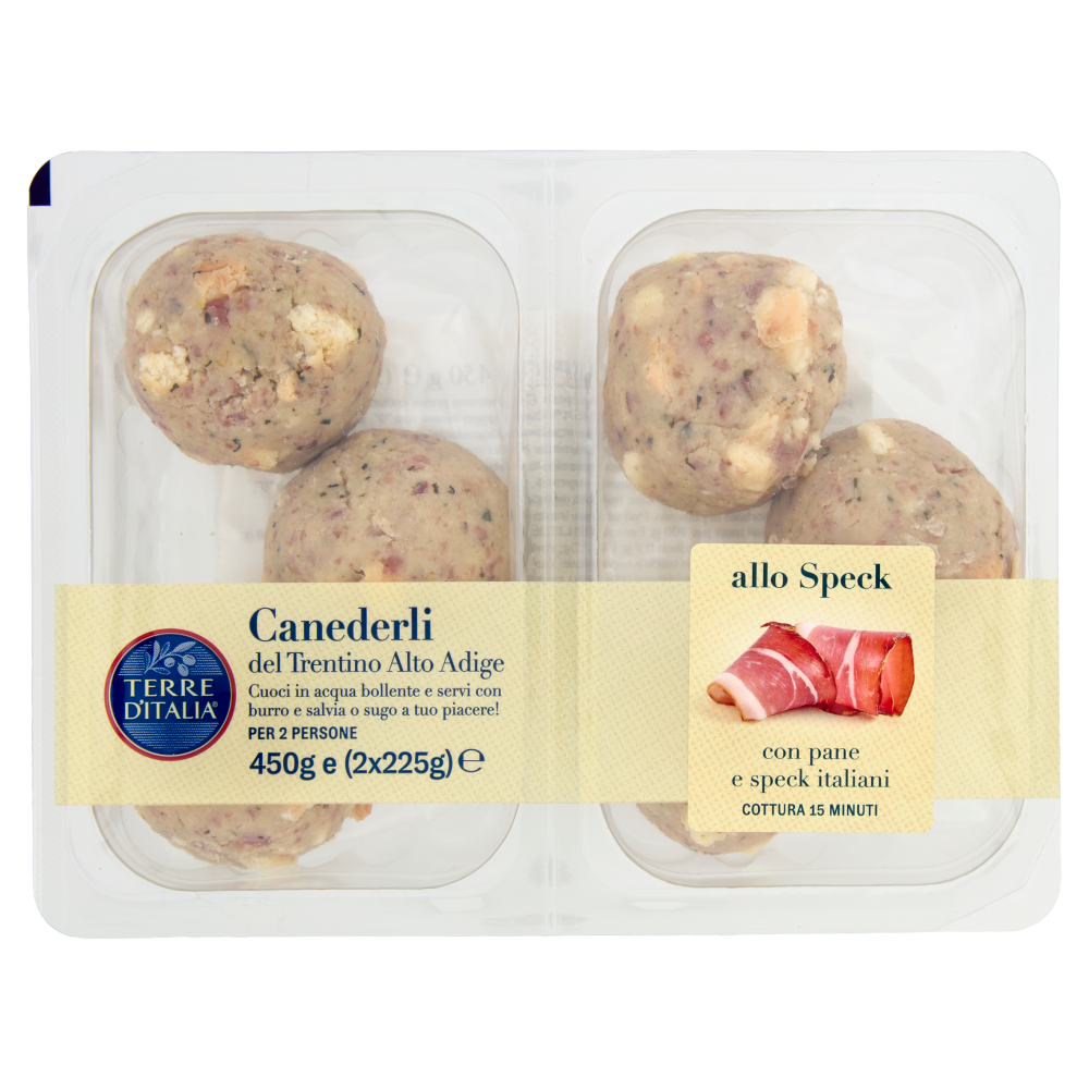 Terre d'Italia Canederli del Trentino Alto Adige allo Speck 2 x 225 g