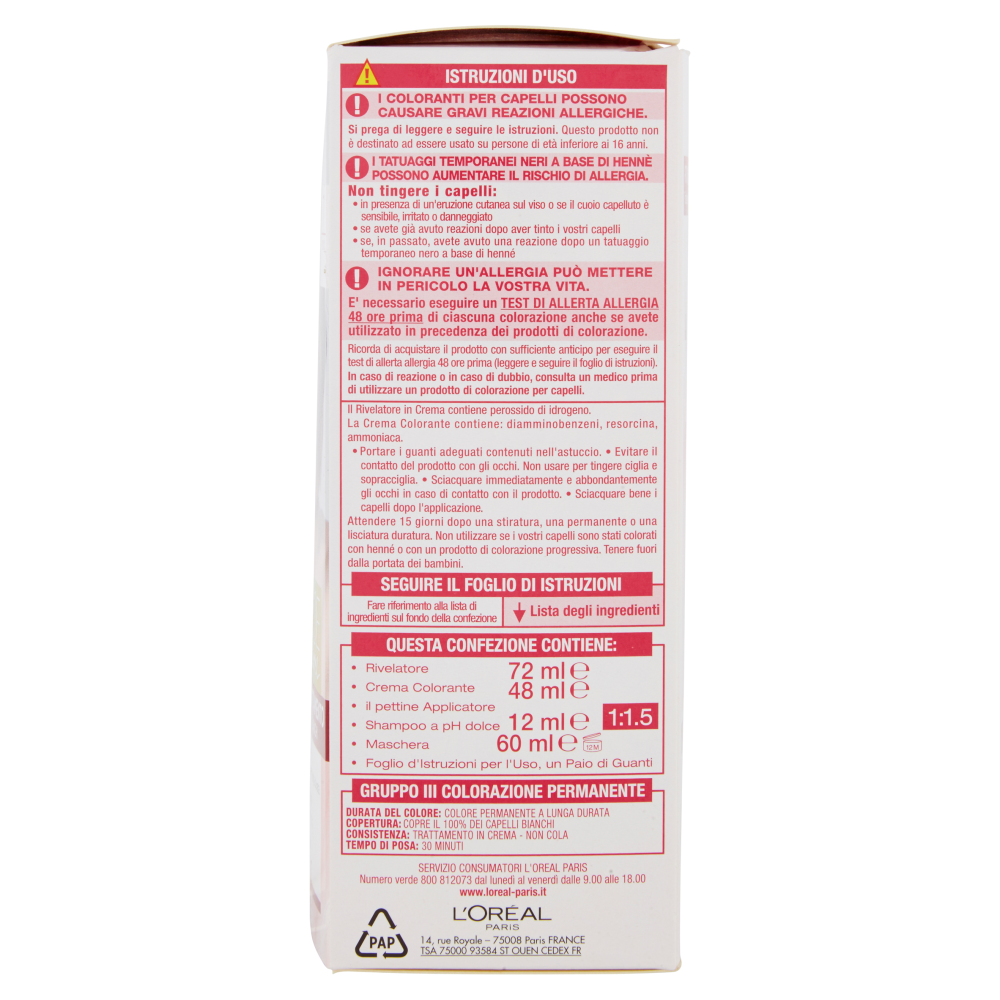 L'Or&eacute;al Paris Excellence Crema colorante triplo trattamento avanzato, 7 Biondo