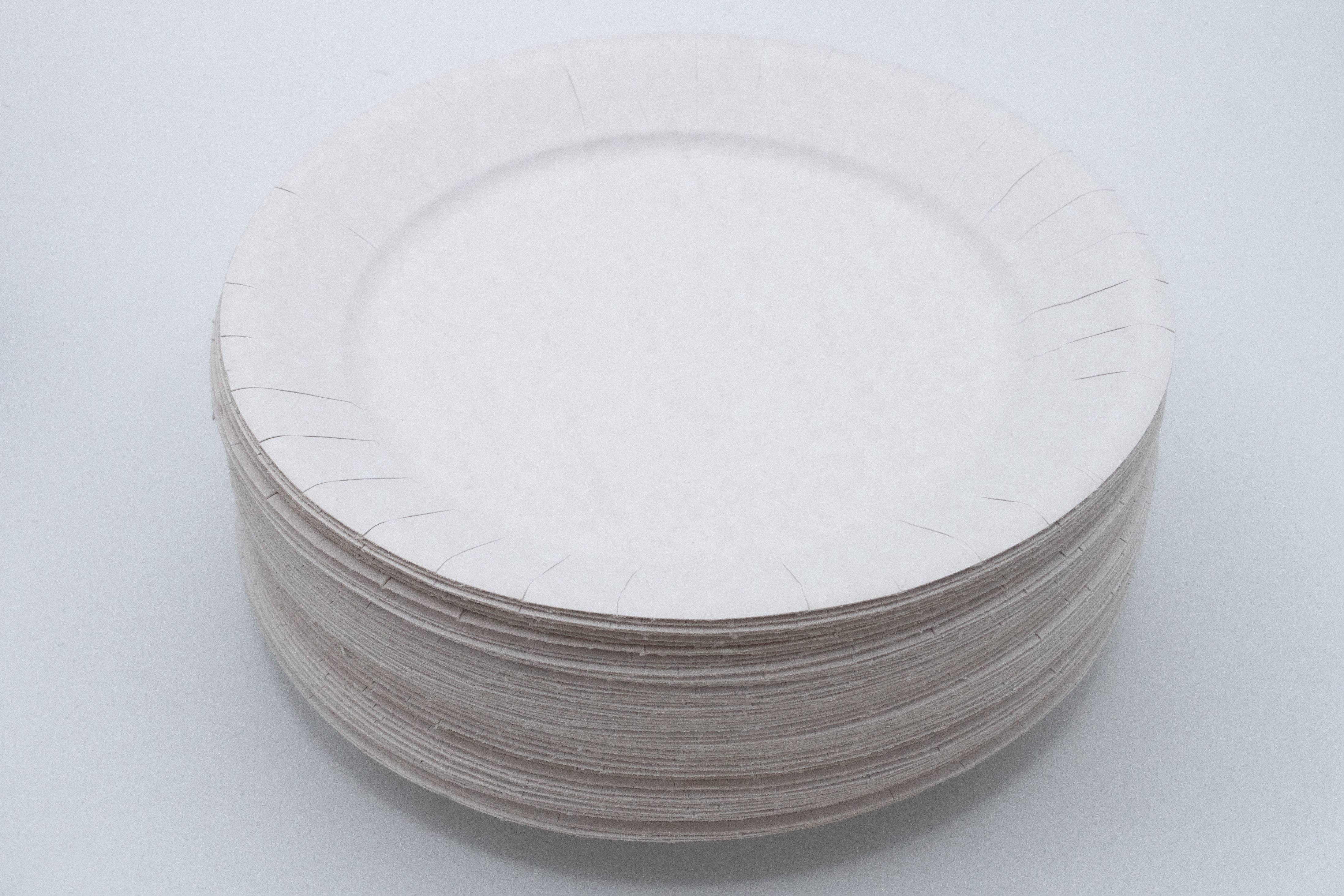 100 Piatti SIMPL in cartoncino diam 23cm Bianco FSC (190g)