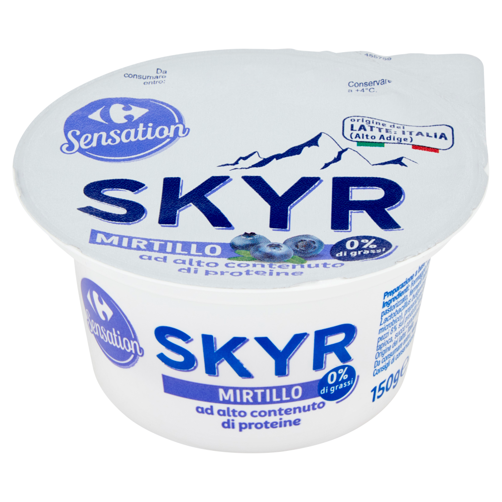 Carrefour Sensation Skyr Mirtillo 0% di grassi 150 g