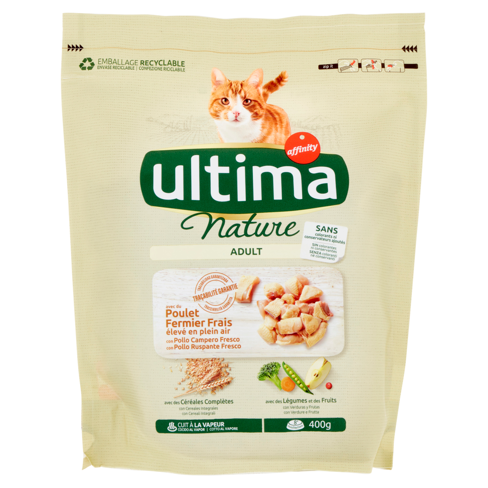 ultima Cat Nature Adult con Pollo Ruspante Fresco 400 g
