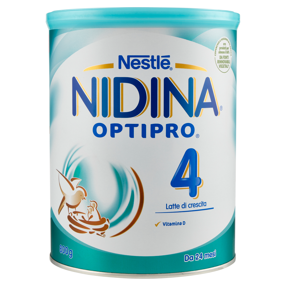 NESTLÉ NIDINA OPTIPRO 4 latte di crescita in polvere da 24 mesi latta