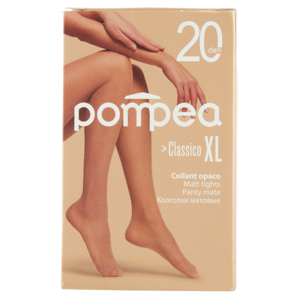 pompea Classico XL Collant opaco 20 den XL-Large Nero