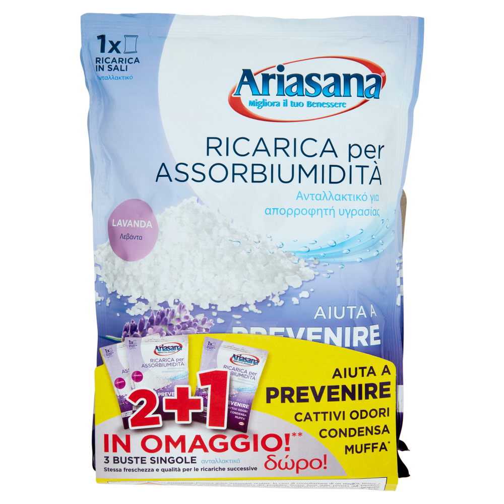 ARIASANA Ricarica Lavanda 2+1 busta 450 g