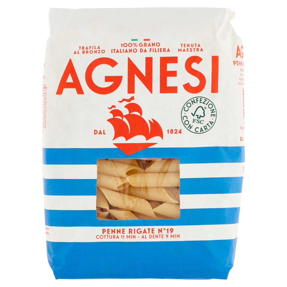 Agnesi Penne Rigate N&deg; 19 500 g