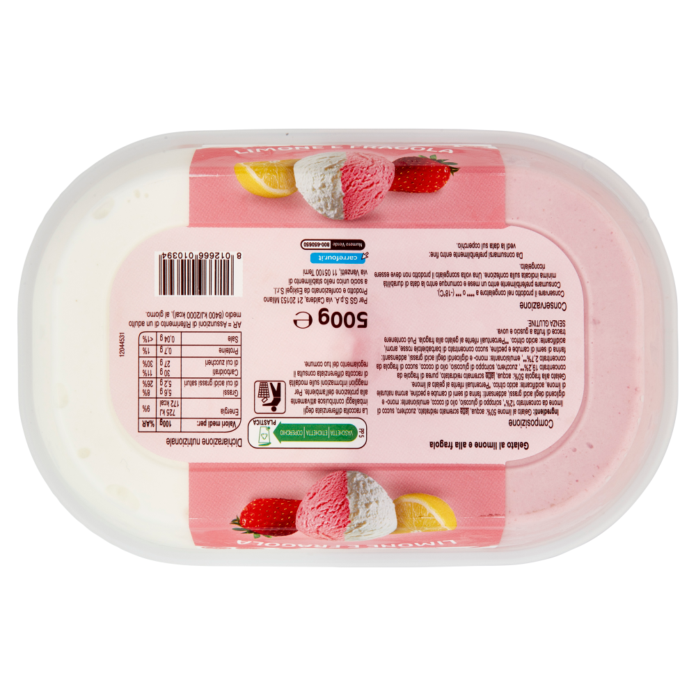 Carrefour Classic Limone e Fragola 500 g