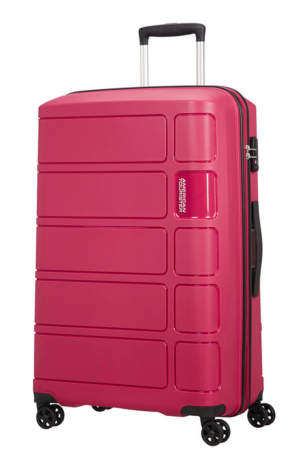 American Tourister Set 3 pezzi Trolley rigidi Summer Splash – Borgogna