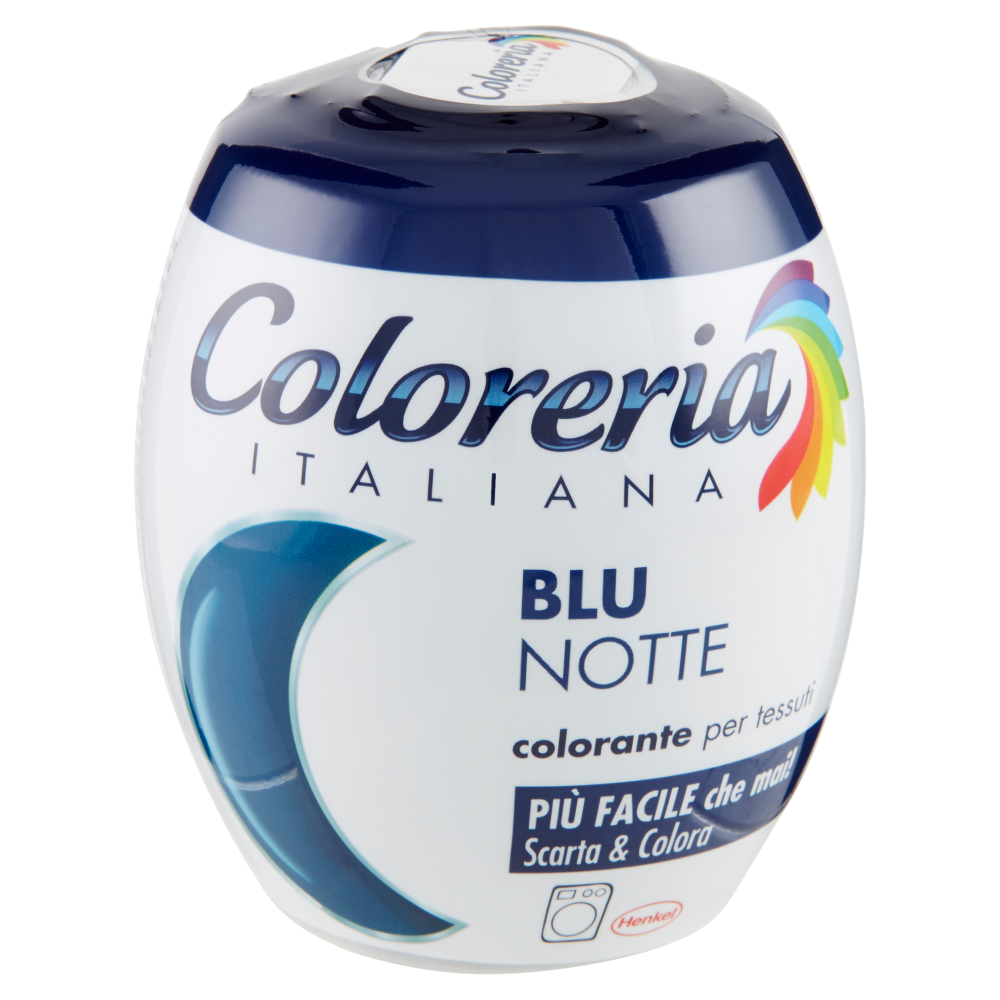 1 pz Coloreria Italiana Colorante per Tessuti Blu Notte Scarta & Colora  350gr