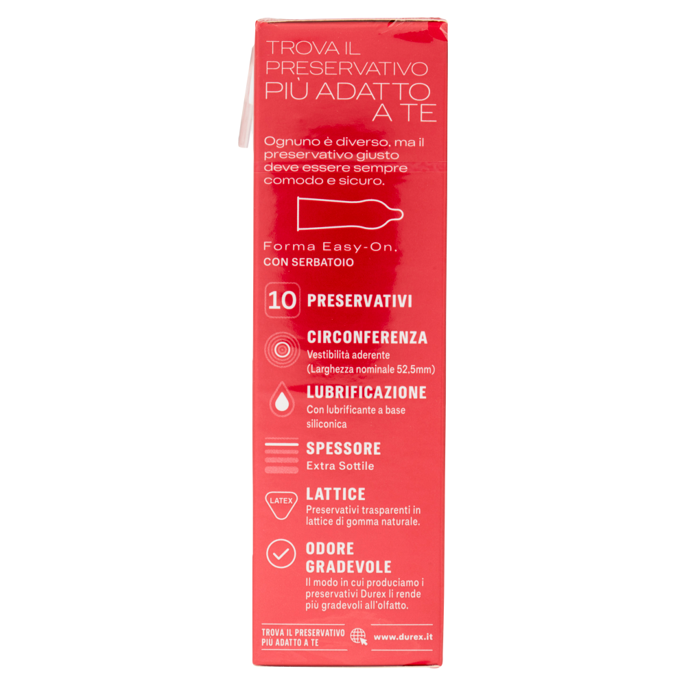Durex Settebello Super Sottile Preservativi ad Alta Sensibilità , 10 Profilattici