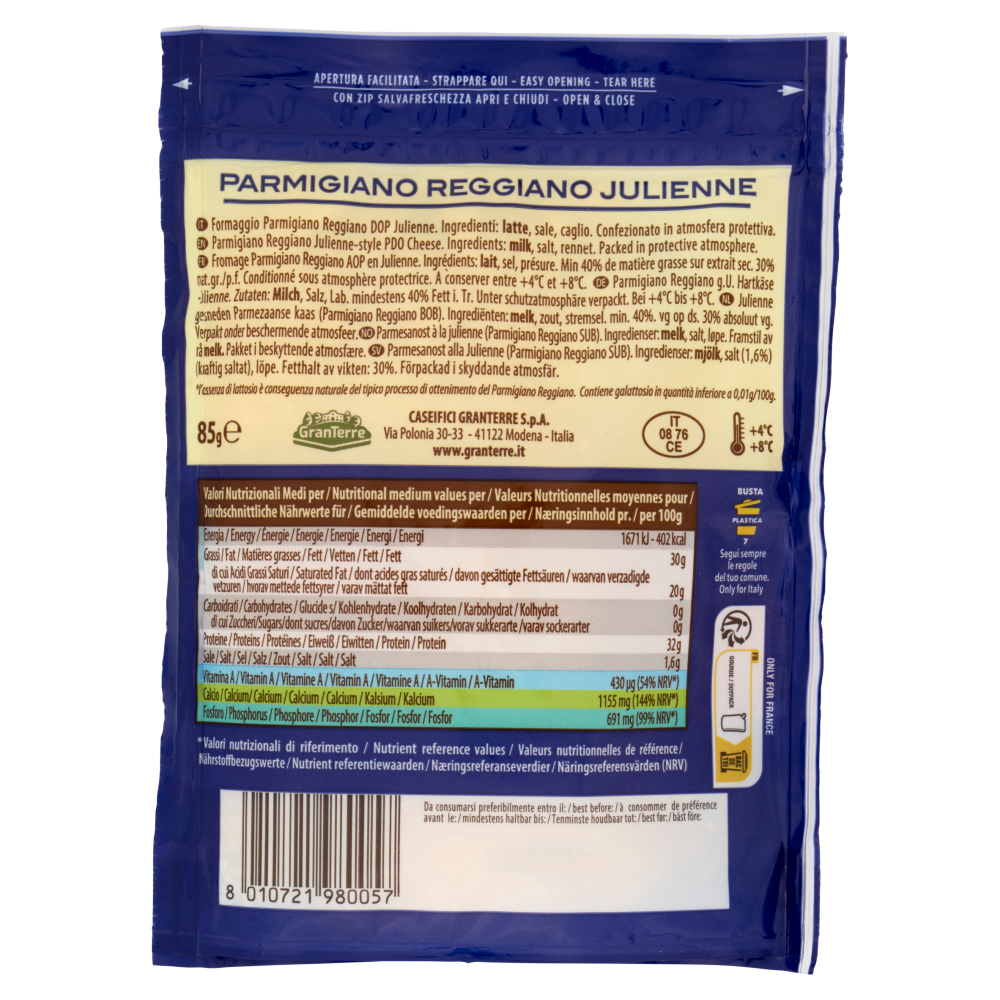 Parmareggio Parmigiano Reggiano DOP Julienne 85 g