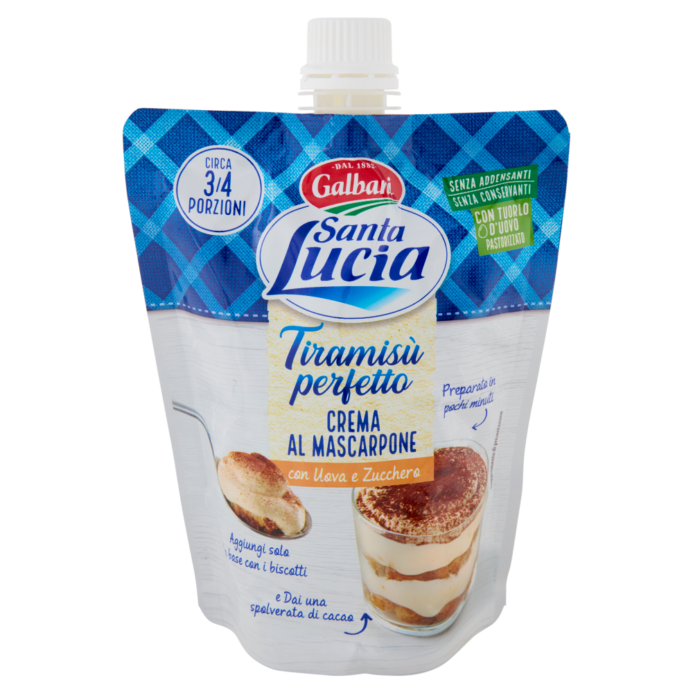 Galbani Santa Lucia Tiramisù perfetto Crema al Mascarpone 375 g