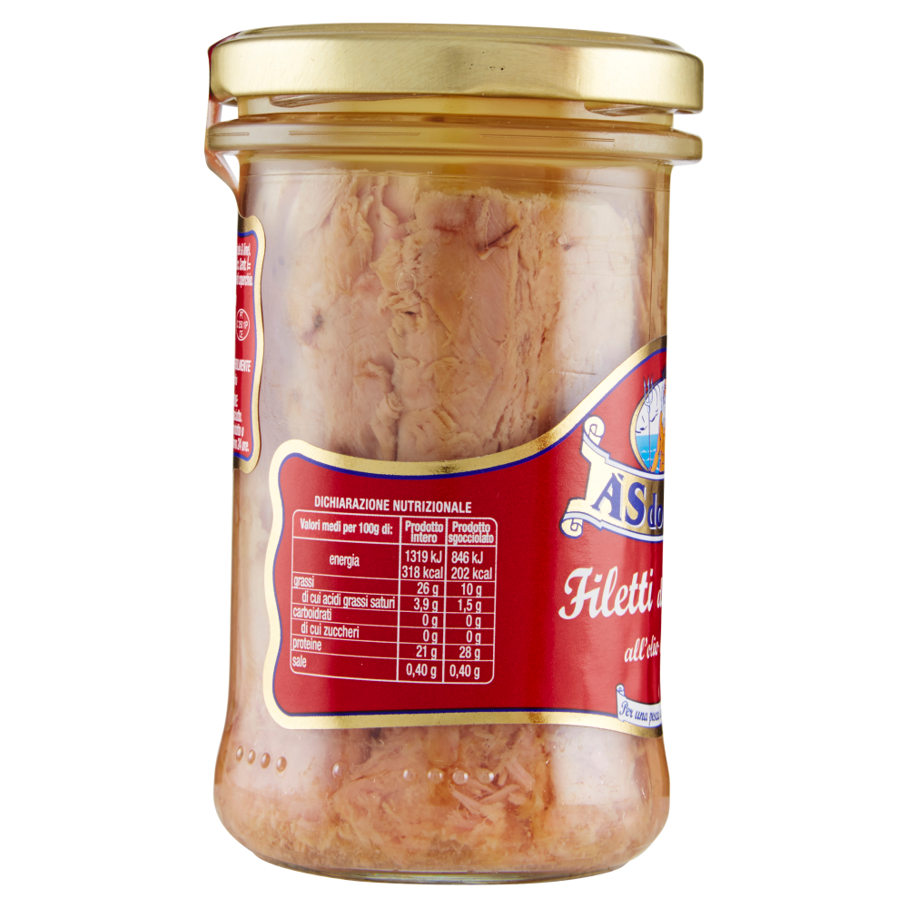 Asdomar Filetti di Tonno all'olio di oliva 250 g