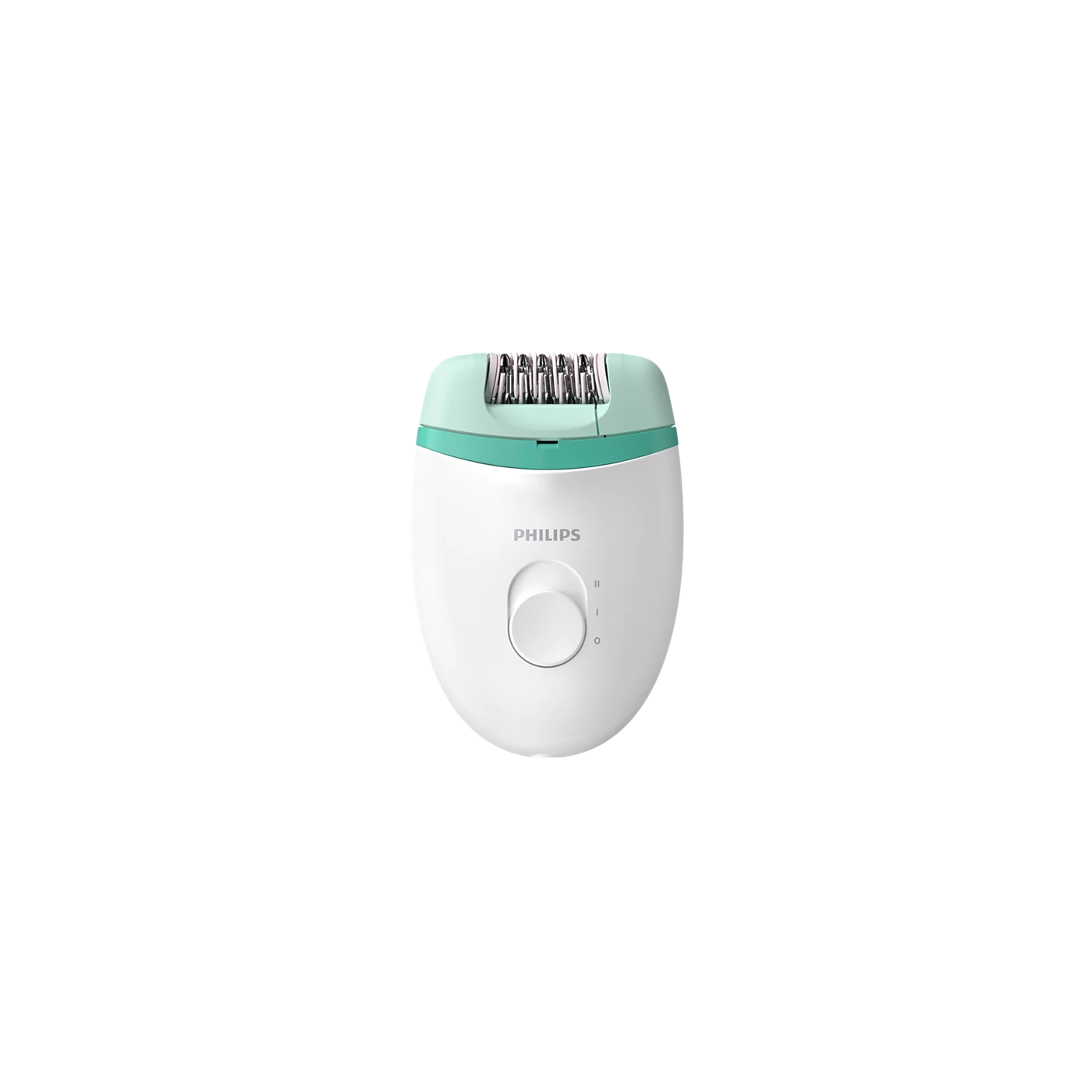 Philips Satinelle Essential Epilatore compatto con cavo bianco e verde BRE224/00