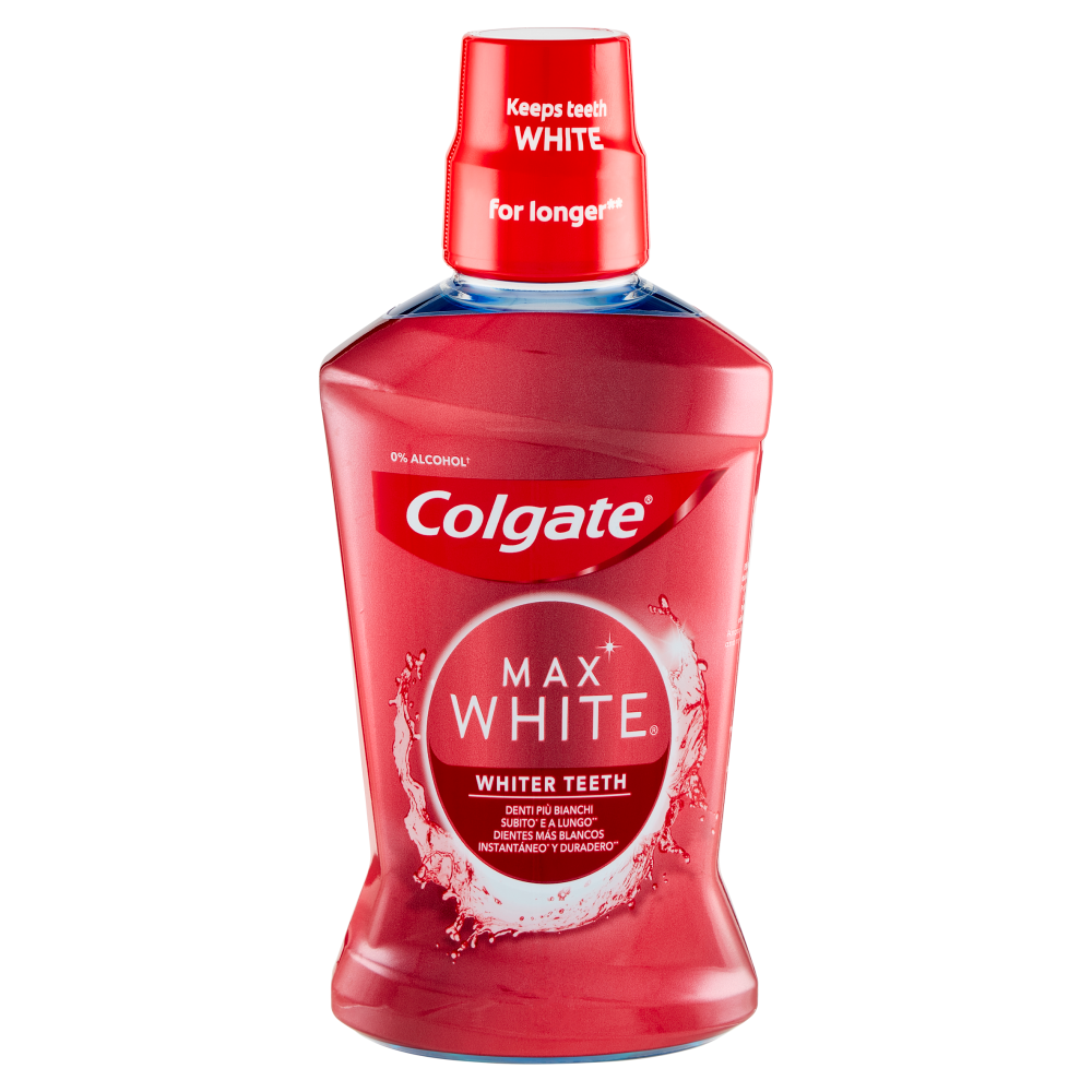 Colgate collutorio sbiancante Max White Whiter Teeth 500 ml