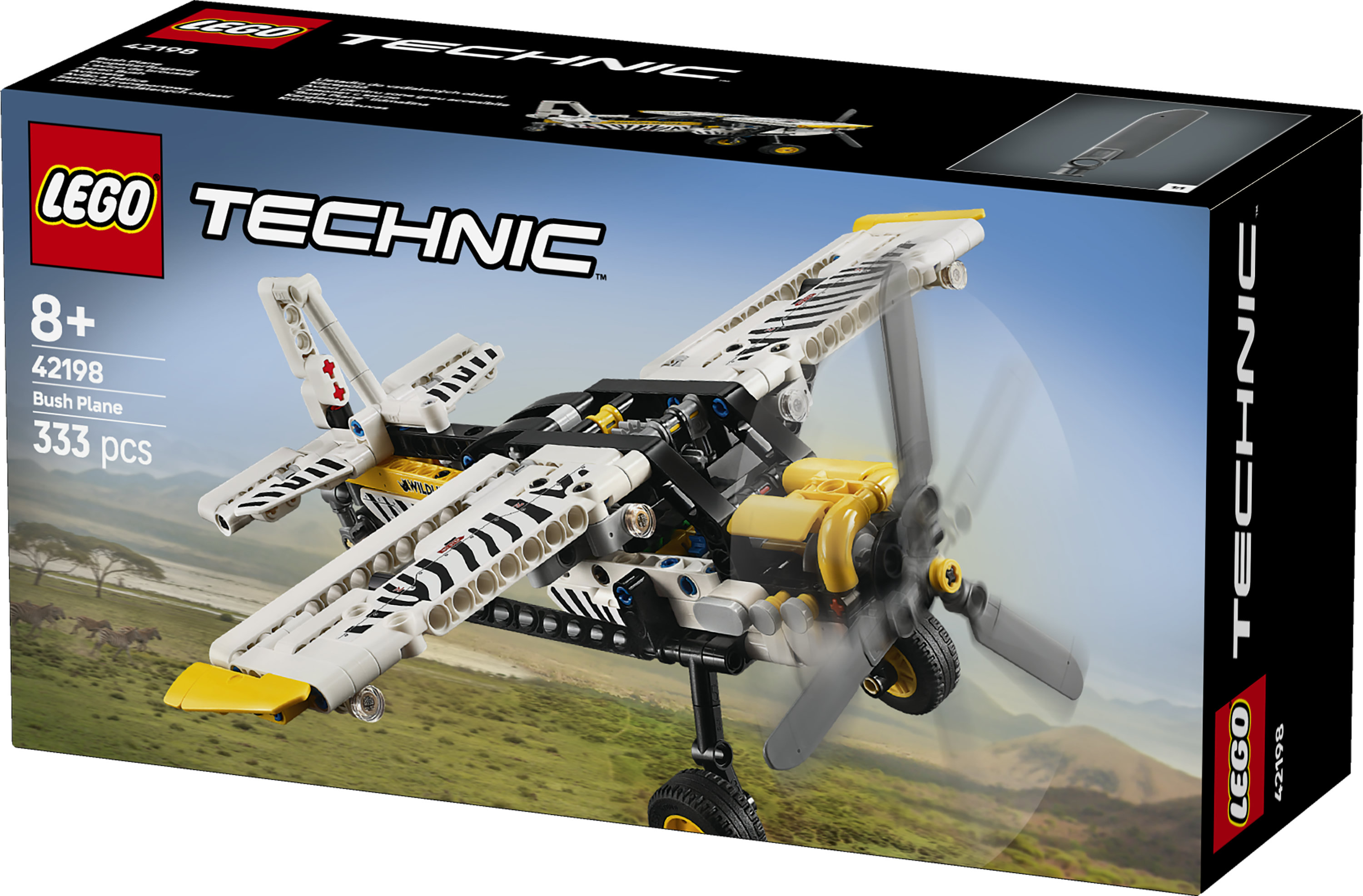LEGO Technic 42198 Aereo Bush, Aeroplano Giocattolo da Costruire, Giochi per Bambini 8+, Modellino di Veicolo con Funzioni