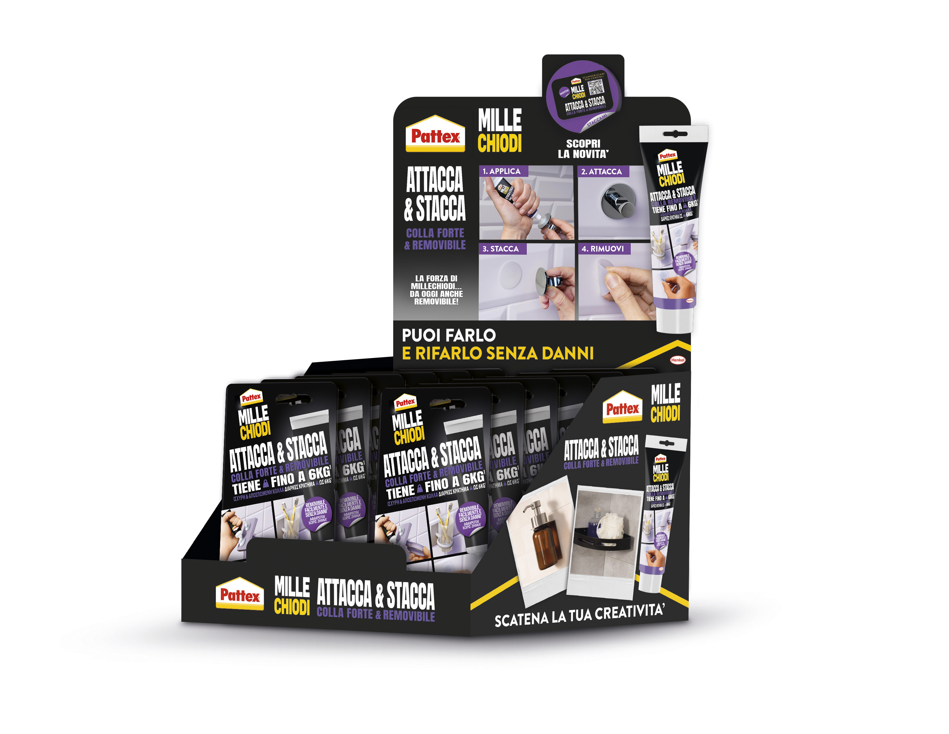 Pattex 3000150 adesivo Pasta (sostanza) Adesivo ai polimeri 44 g