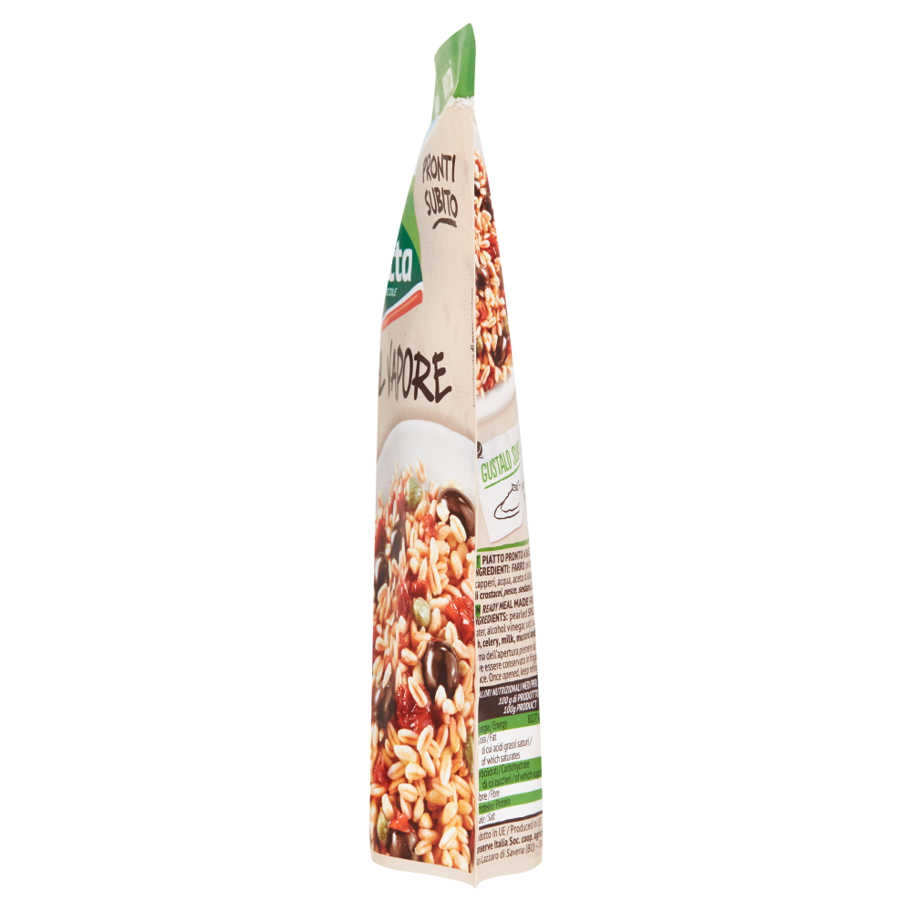 Valfrutta I Pronti al Vapore Farro, Olive Nere, Pomodori Secchi, Capperi 220 g