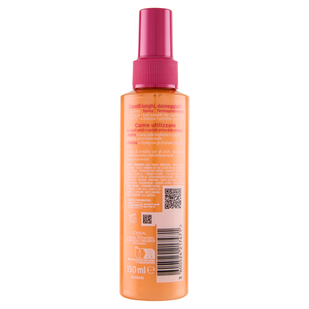 Elvive Dream Long 230°C Termoprotettore Spray Protezione Calore 150 ml