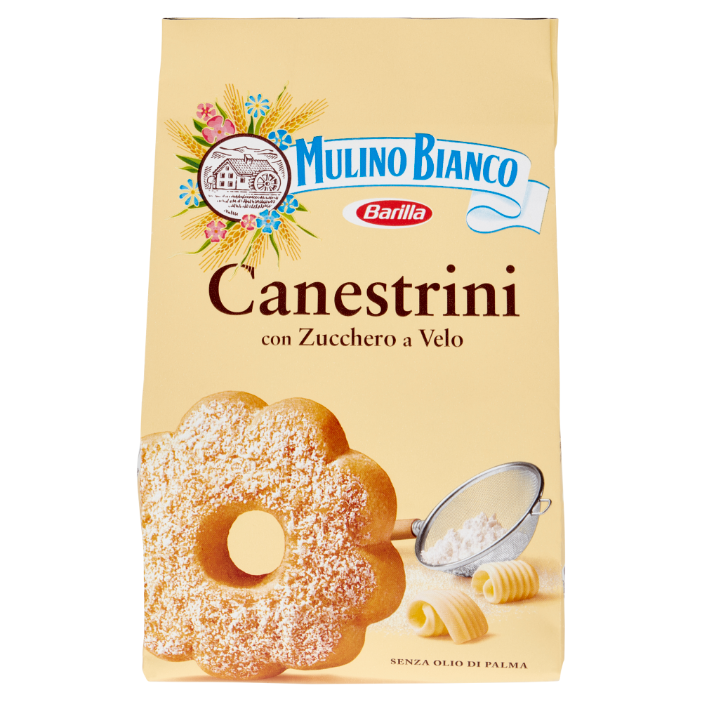 Mulino Bianco Canestrini Biscotti con Zucchero a Velo 200g