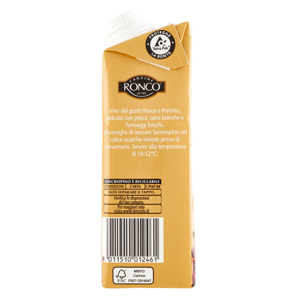 San Crispino Carattere Antico Pinot bianco Chardonnay Rubicone I.G.T. 250 ml