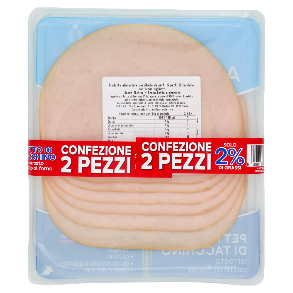  Aia aeQuilibrium Petto di Tacchino arrosto cotto al forno 2 x 120 g