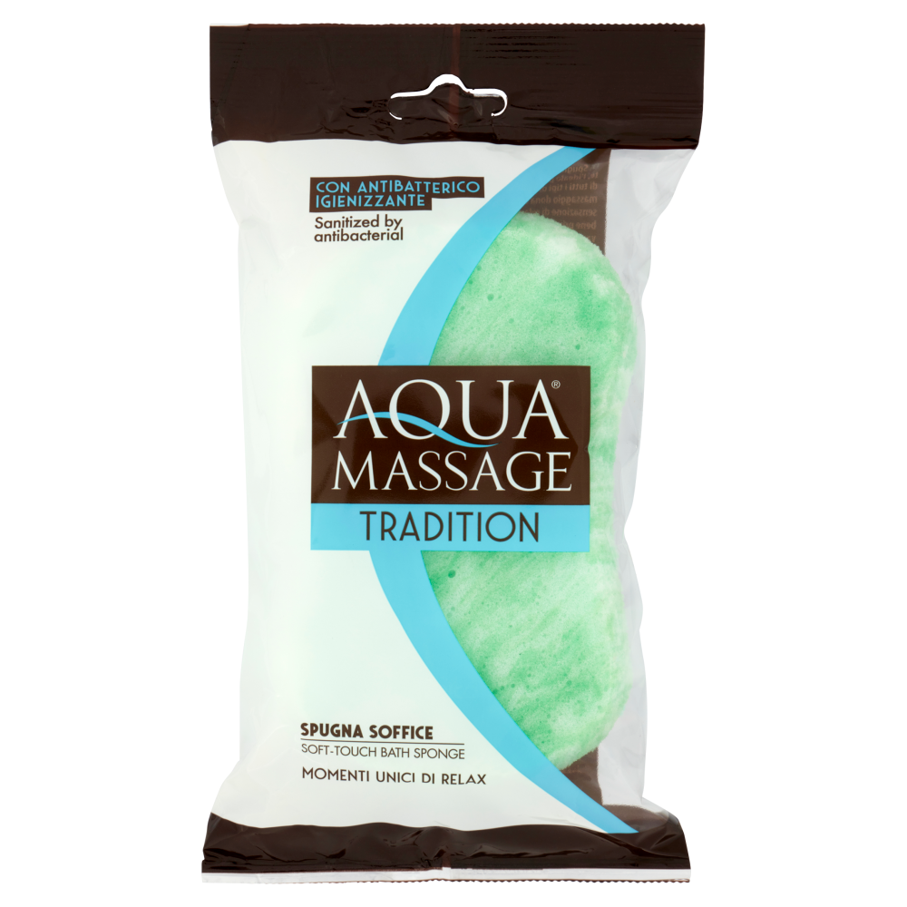 Aquamassage Tradition Spugna Soffice con Antibatterico Igienizzante