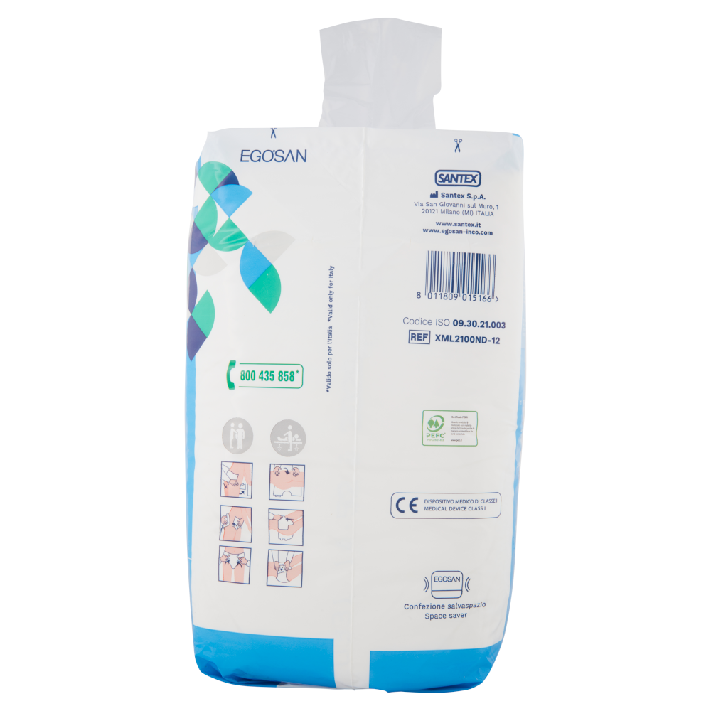 Egosan Pannoloni Mutandina Giorno Large Unisex 12 pz