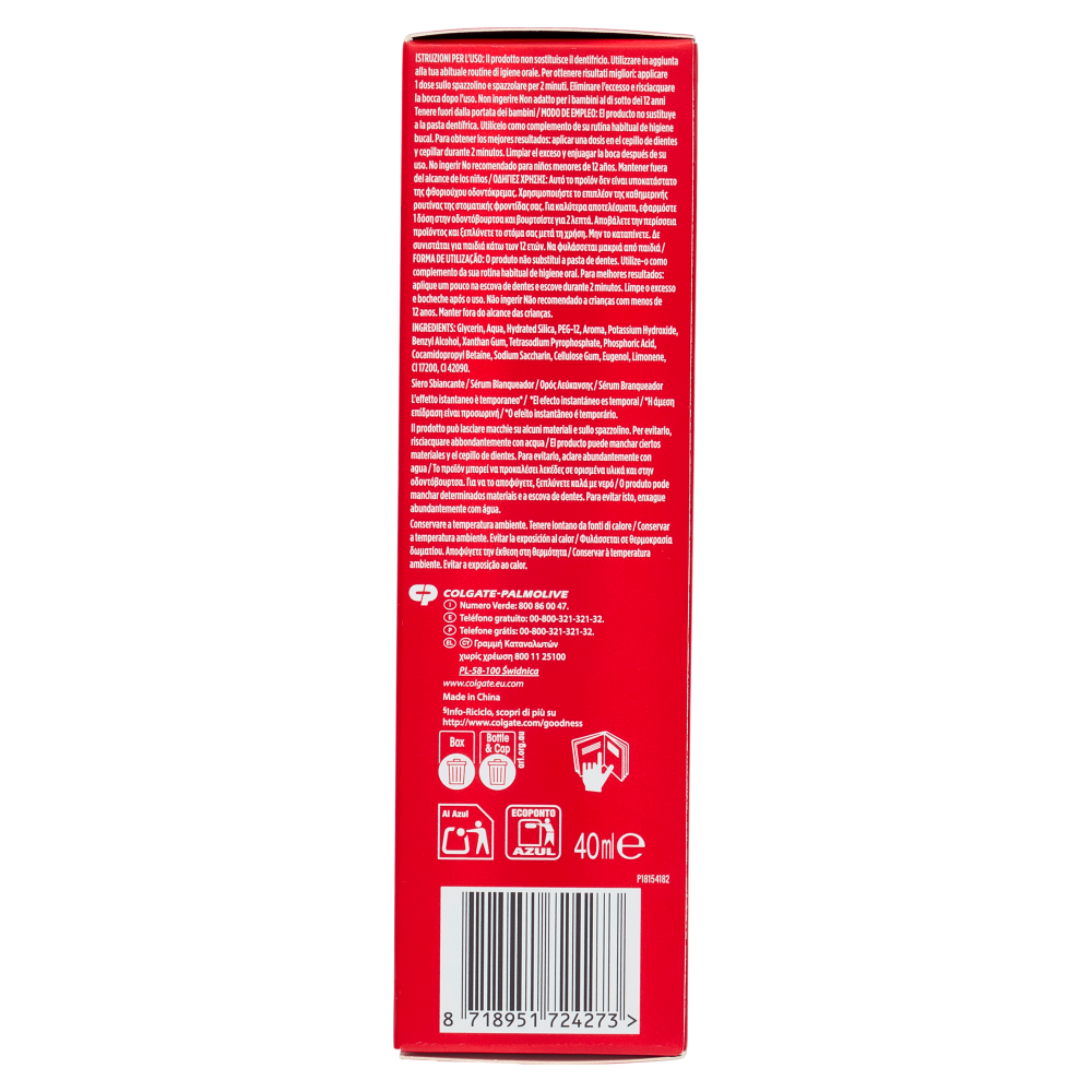 Colgate booster sbiancante Max White Purple Serum 40 ml