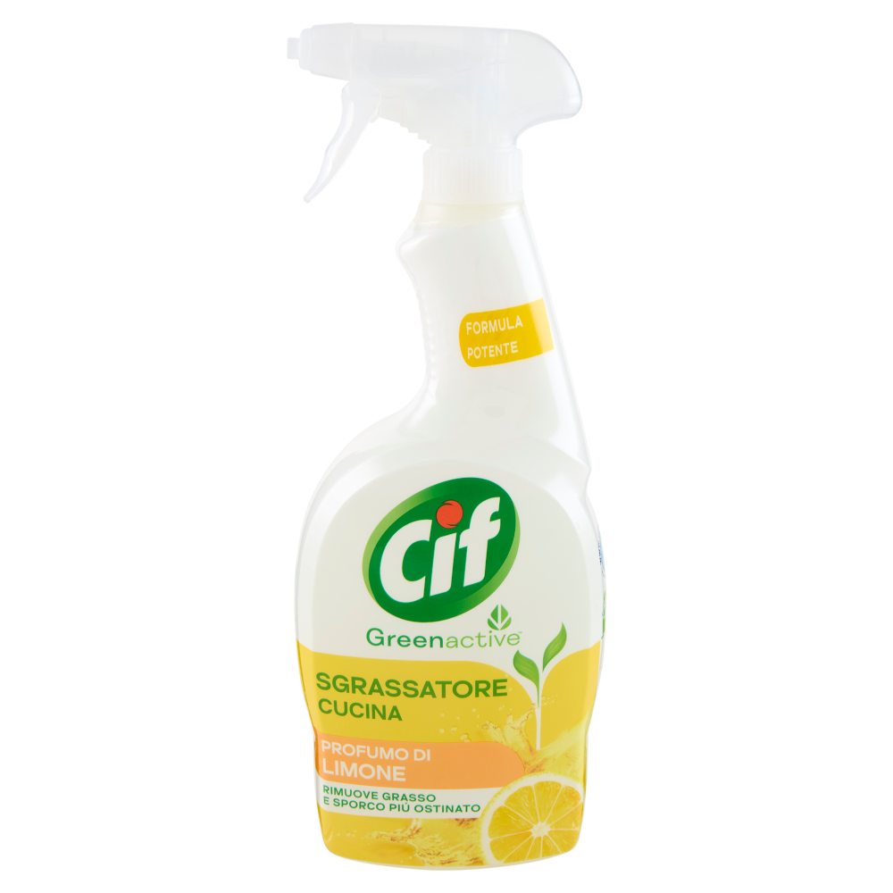 Cif Greenactive Sgrassatore Cucina Profumo di Limone 650 ml